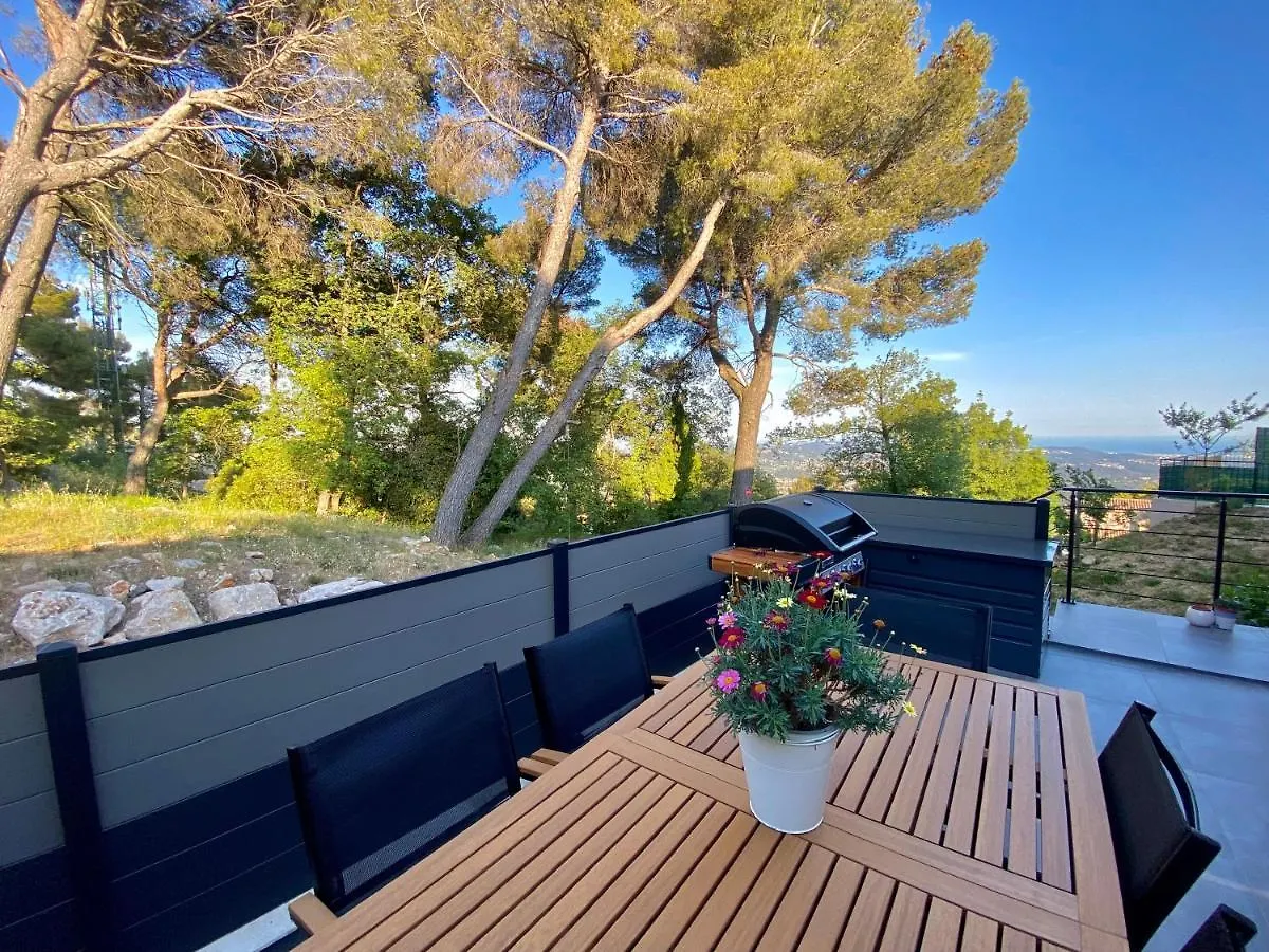 Beautiful Duplex With Sea View Lejlighed Grasse